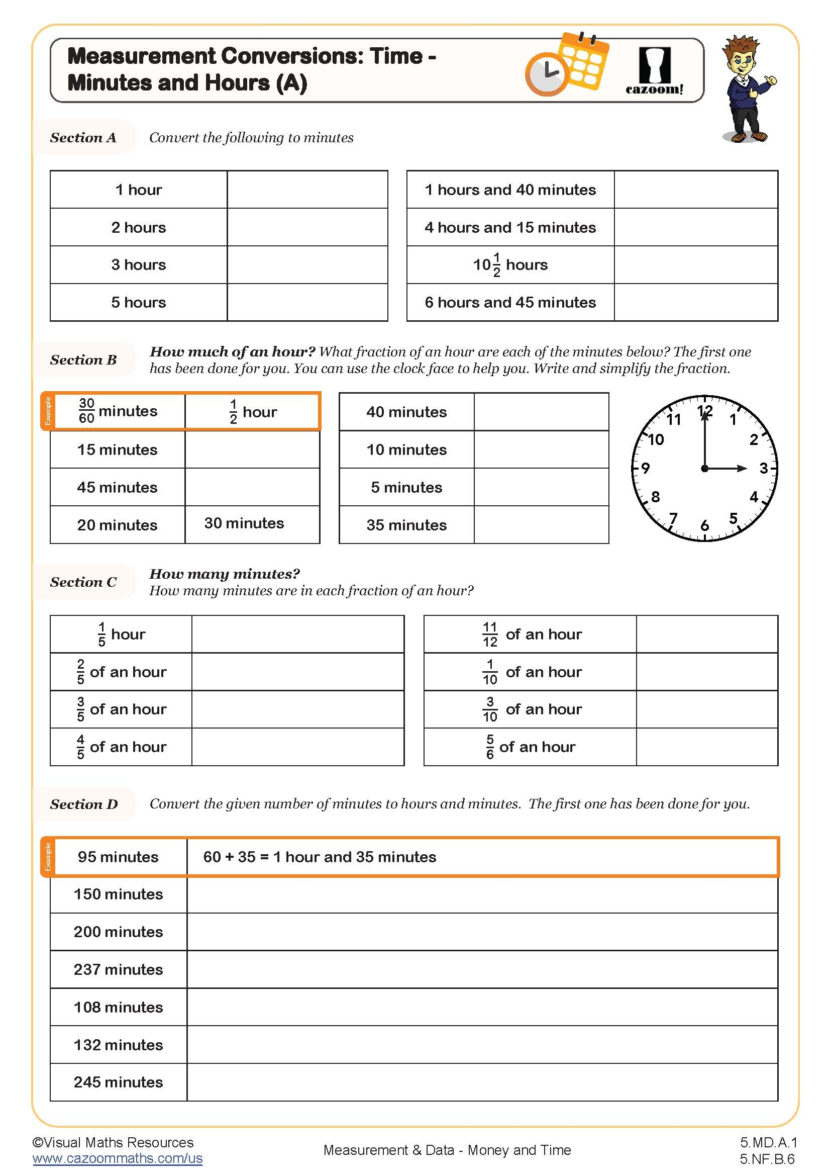 5th Grade Math Worksheets Printable Fun
