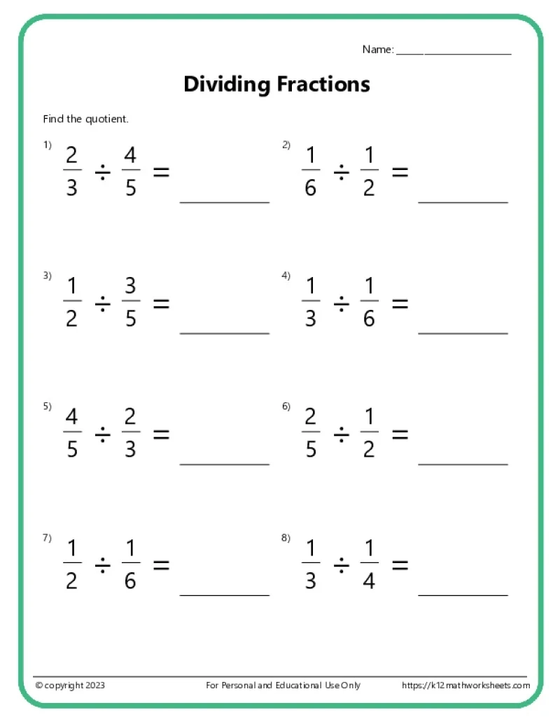 Printable Worksheets For 5th Graders