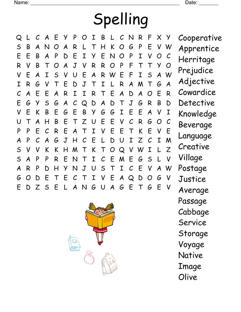 5th Grade Vocabulary Word Search WordMint