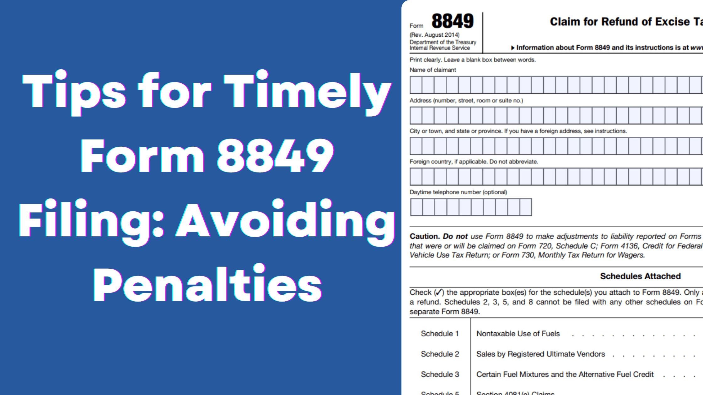 6 Tips For Timely Form 8849 Filing