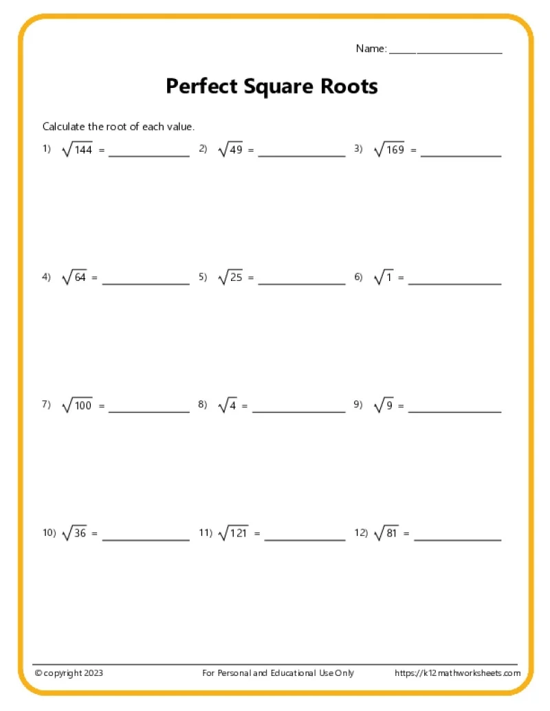 Printable Worksheets For 6th Graders