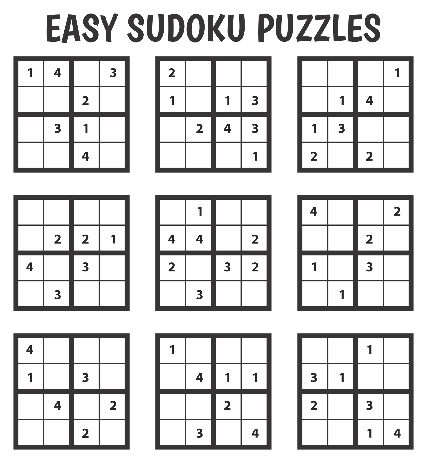 7 Easy Sudoku Ideas In 2025 Sudoku Sudoku Puzzles Math For Kids