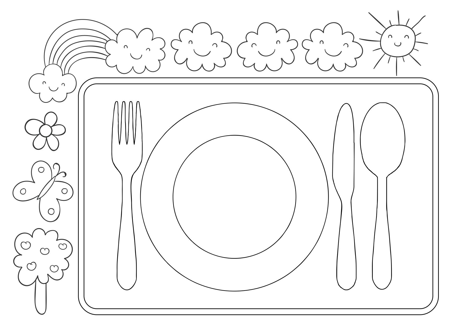 Free Printable Placemat Template