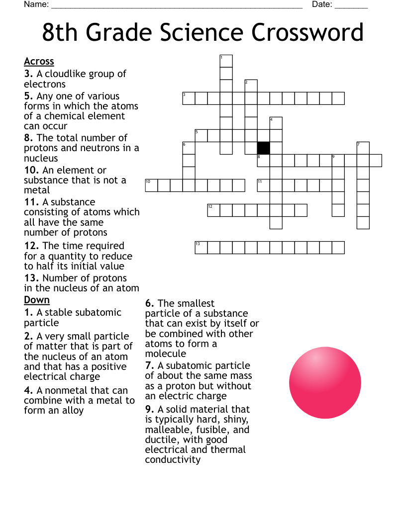 Free Printable Crossword Puzzles Biology