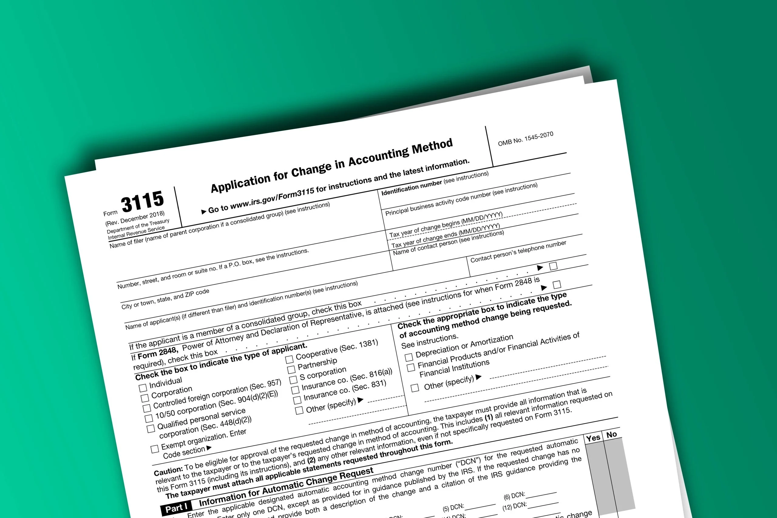 What Is Irs Form 3115 Used For