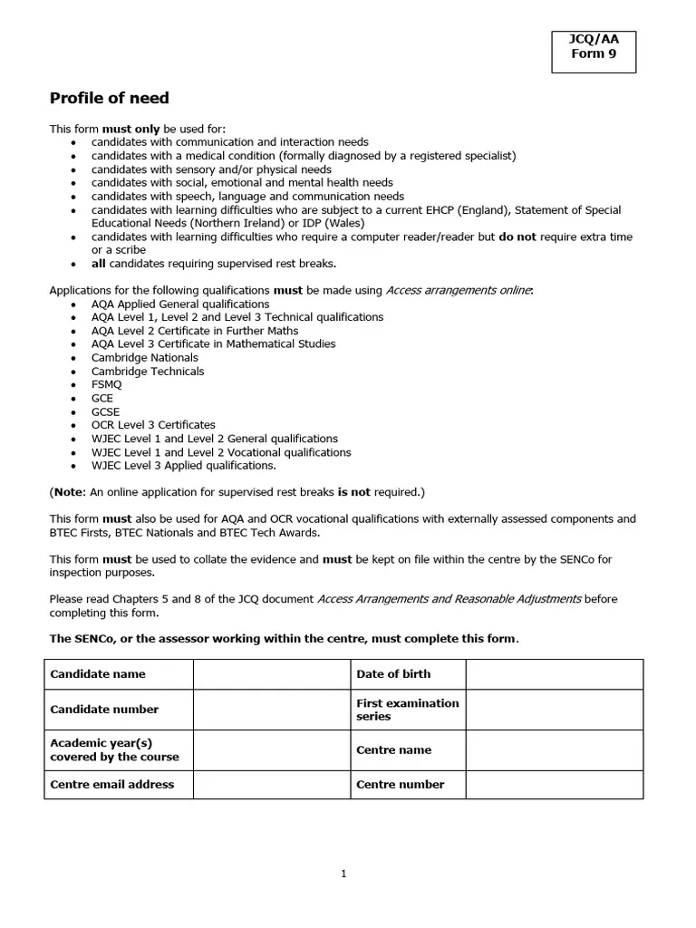 What Is A Form 8 Jcq