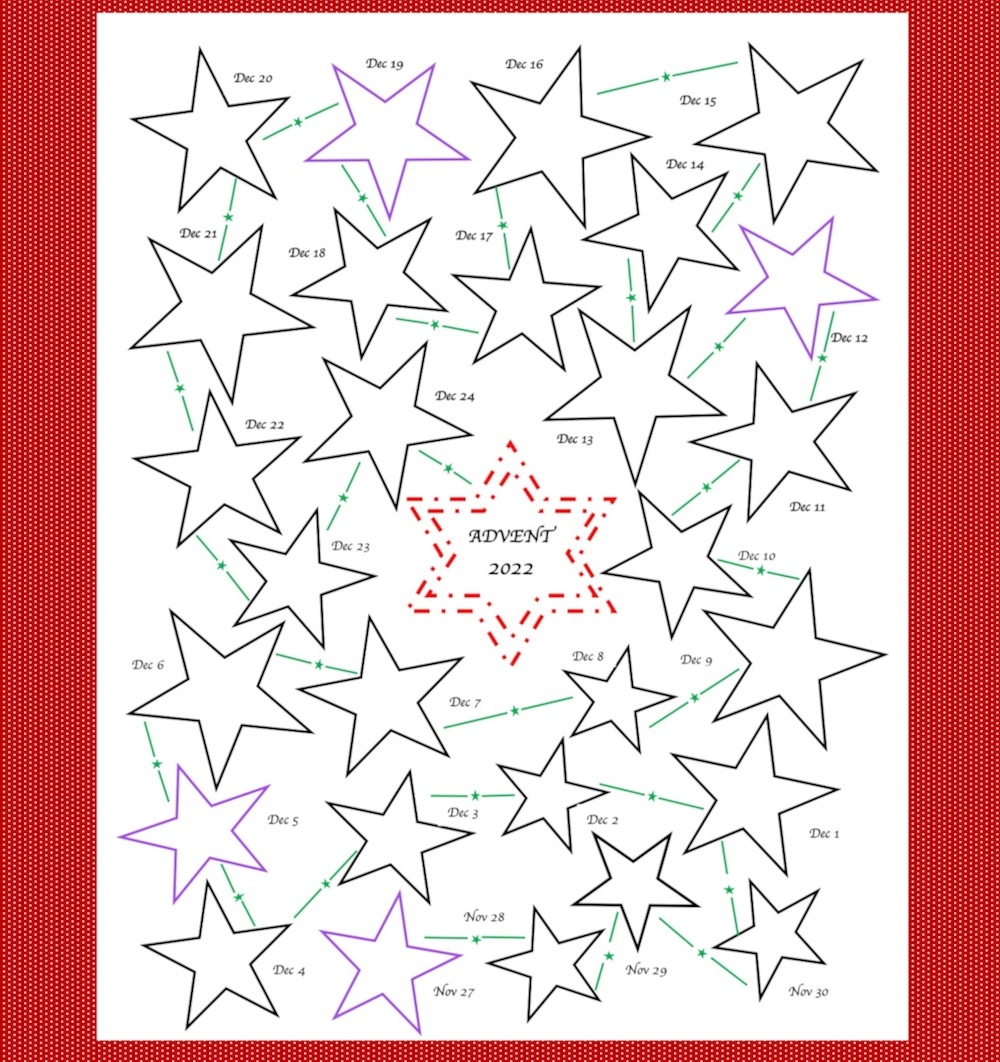Blank Advent Calendar Printable