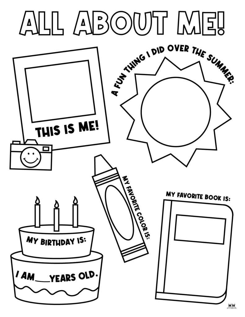 Printable All About Me Worksheet