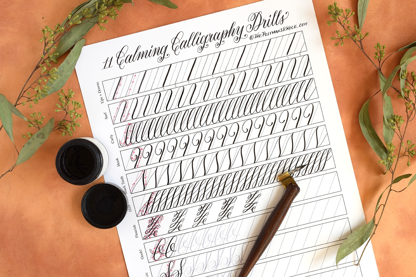 All Of TPK s Free Calligraphy Practice Worksheets A Master List 
