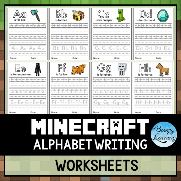 Printable Minecraft Worksheets