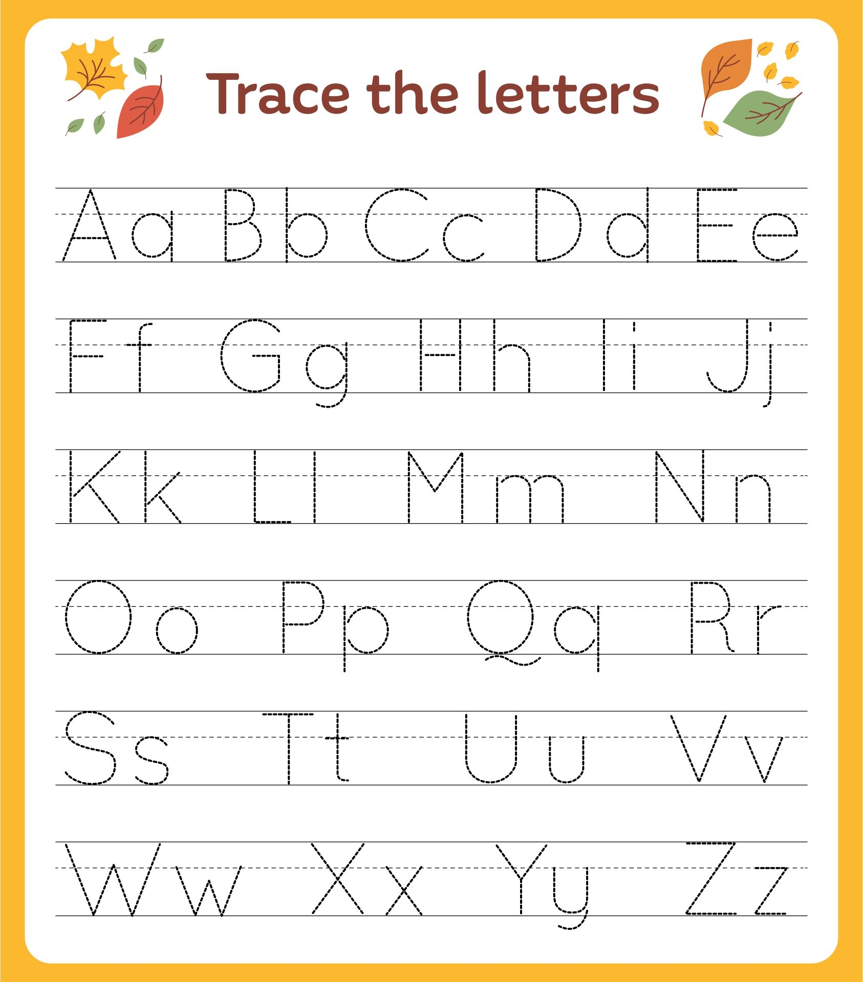 Free Printable Preschool Worksheets Tracing Letters