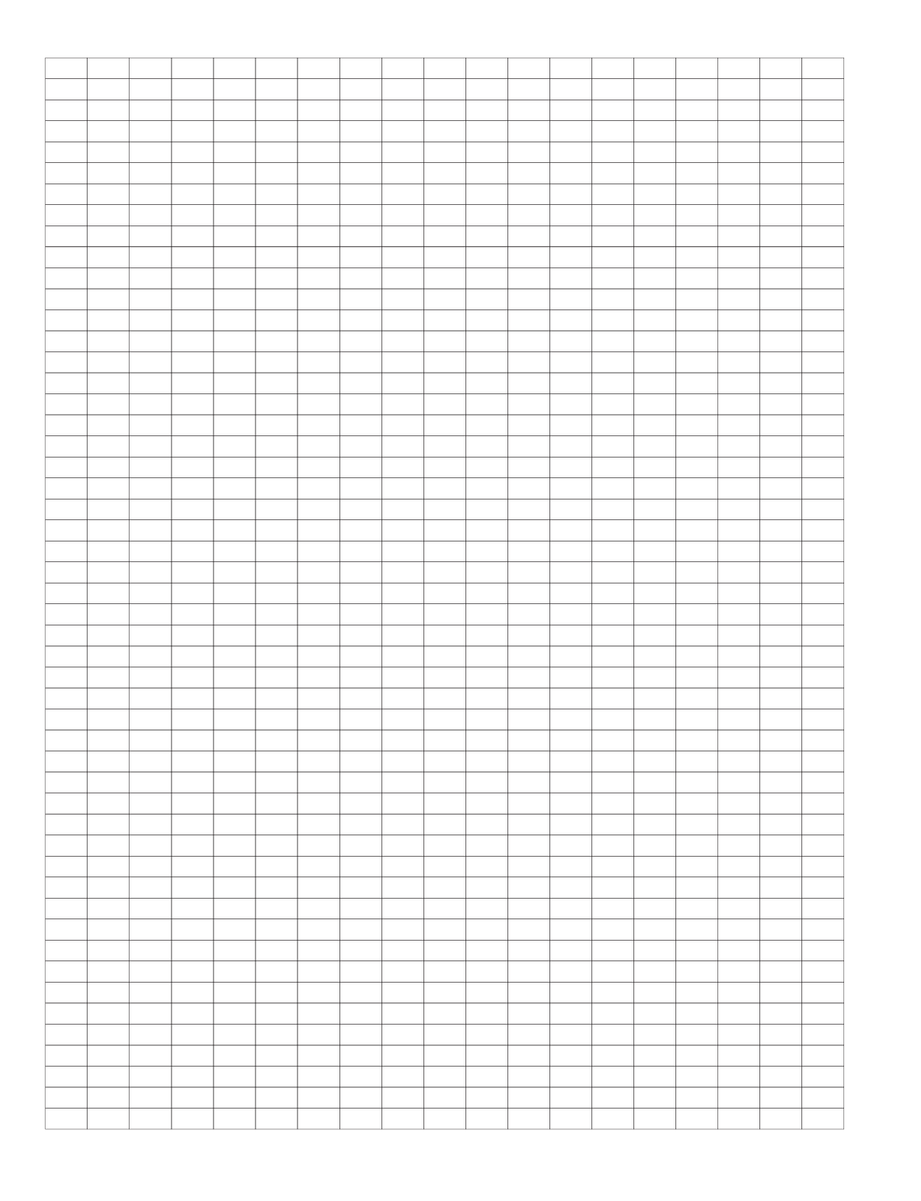 Full Page Grid Paper Printable