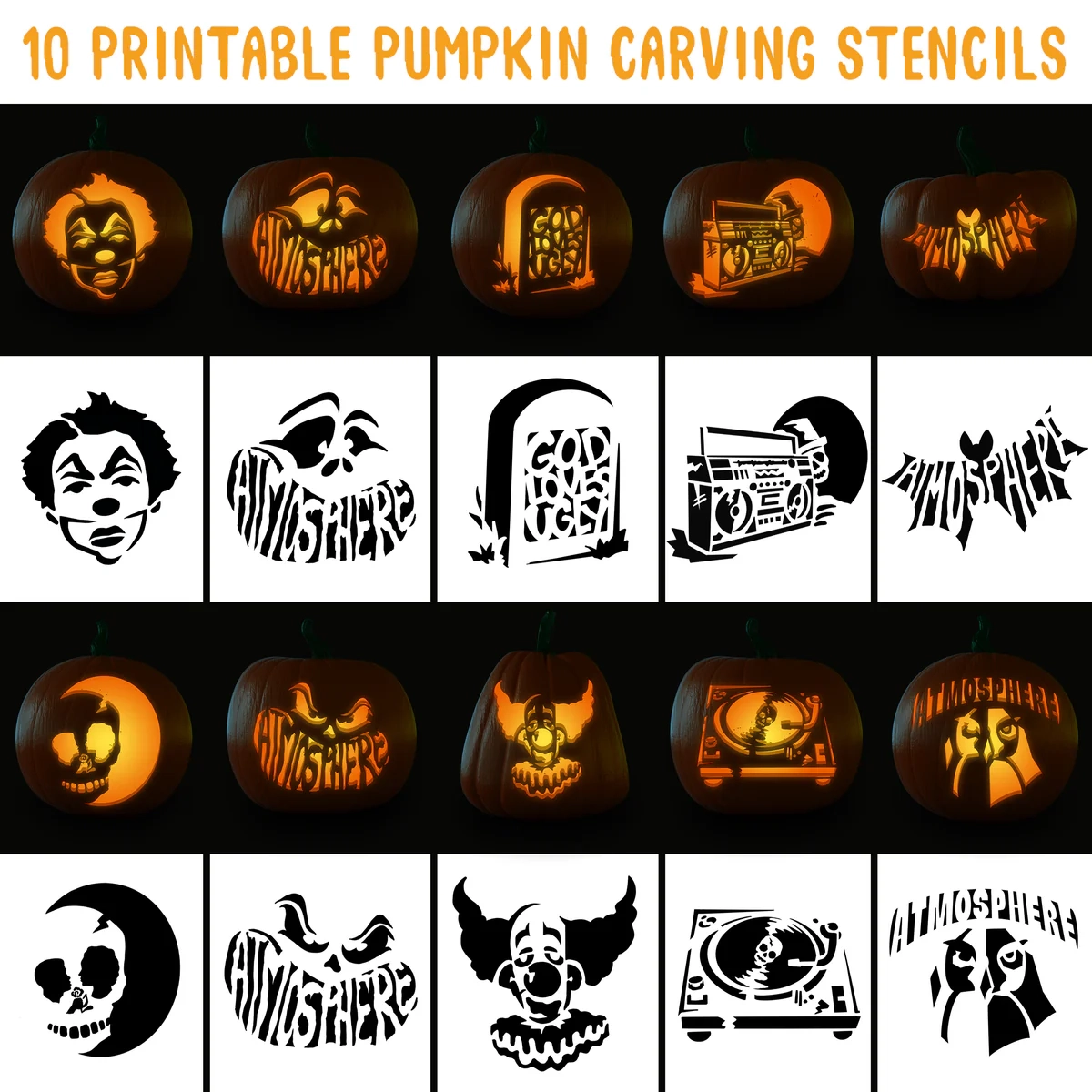 Halloween Pumpkin Templates Printable