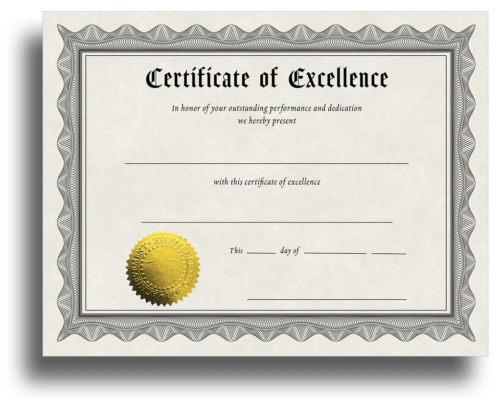 Printable Award Template