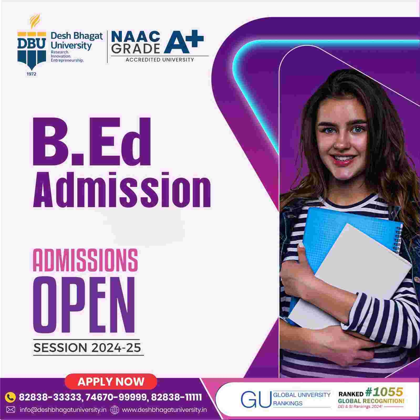 B Ed Application Form 2024