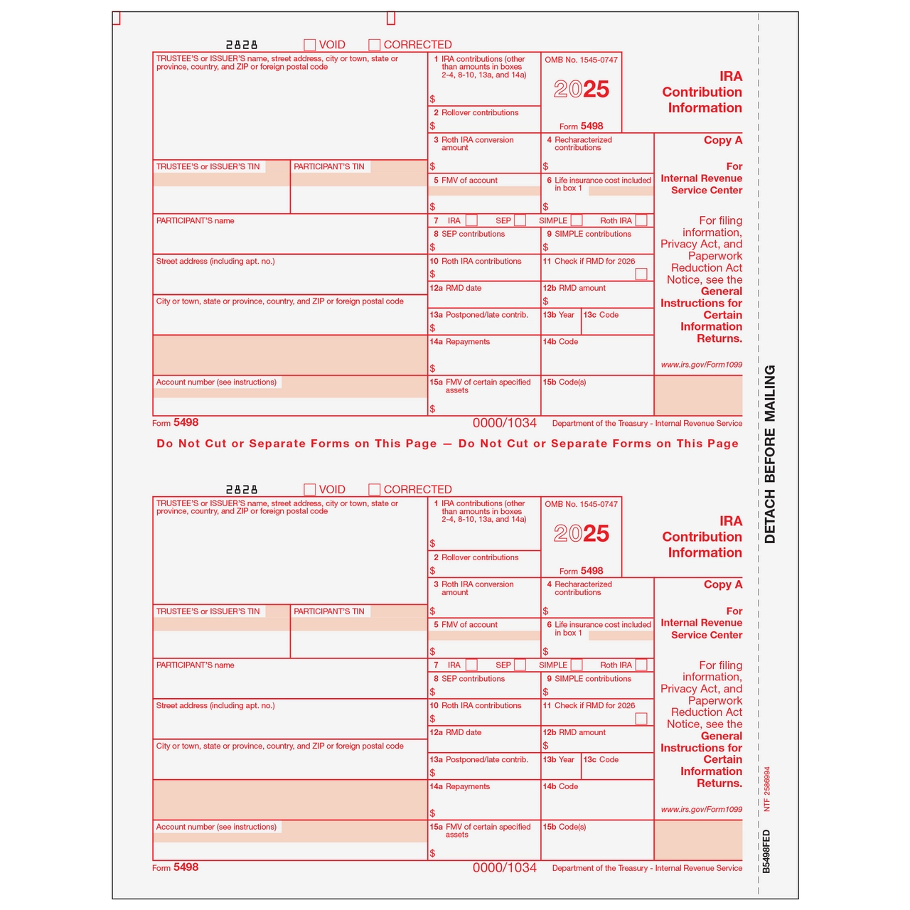 Irs Form 5498 Purpose