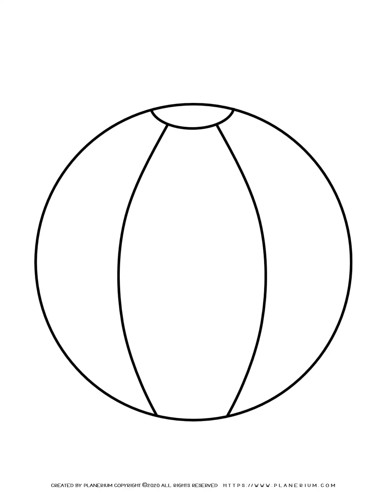 Free Printable Beach Ball Templates