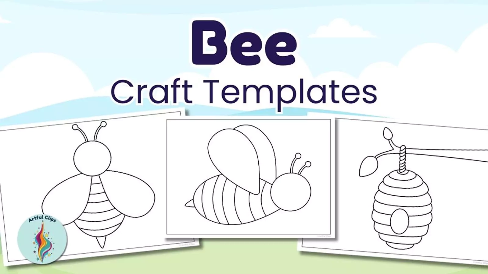 Bee Template Printable