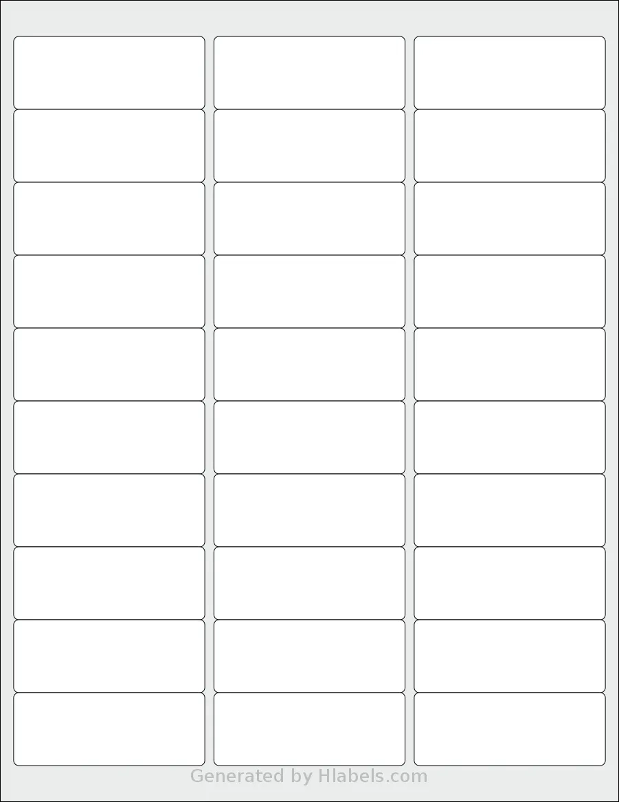 Bestiker 30 Label Template Print Online Instantly