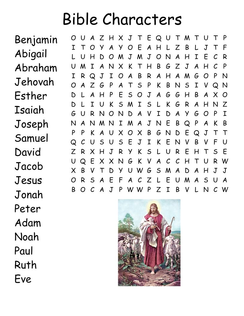 Christian Word Puzzles Printable For Adults