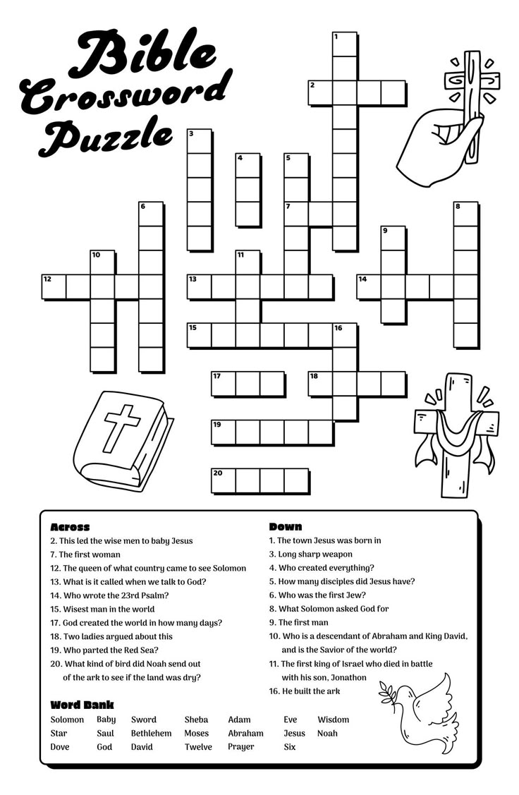 Christian Puzzles For Kids Printable Free