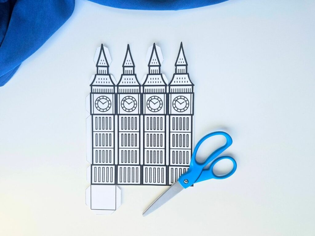 Big Ben 3D Paper Craft Raise Curious Kids