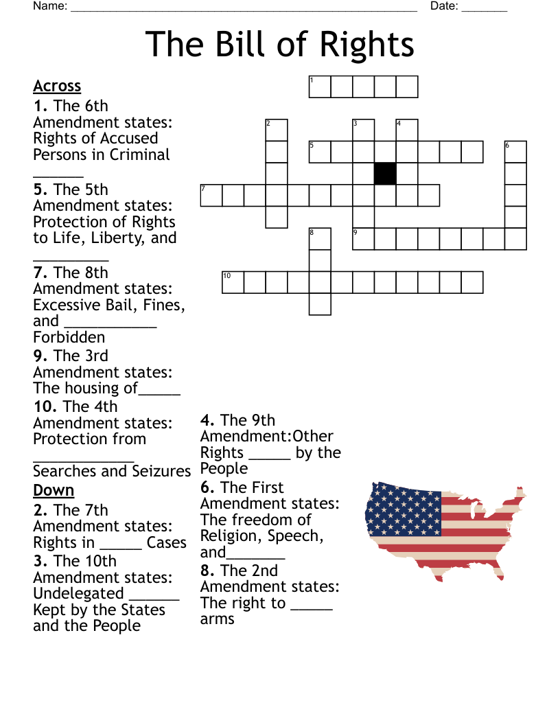 Free Printable Bill Of Rights Worksheets