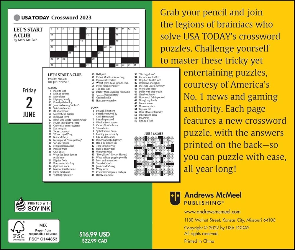 Daily Printable Crossword Puzzles Usa Today