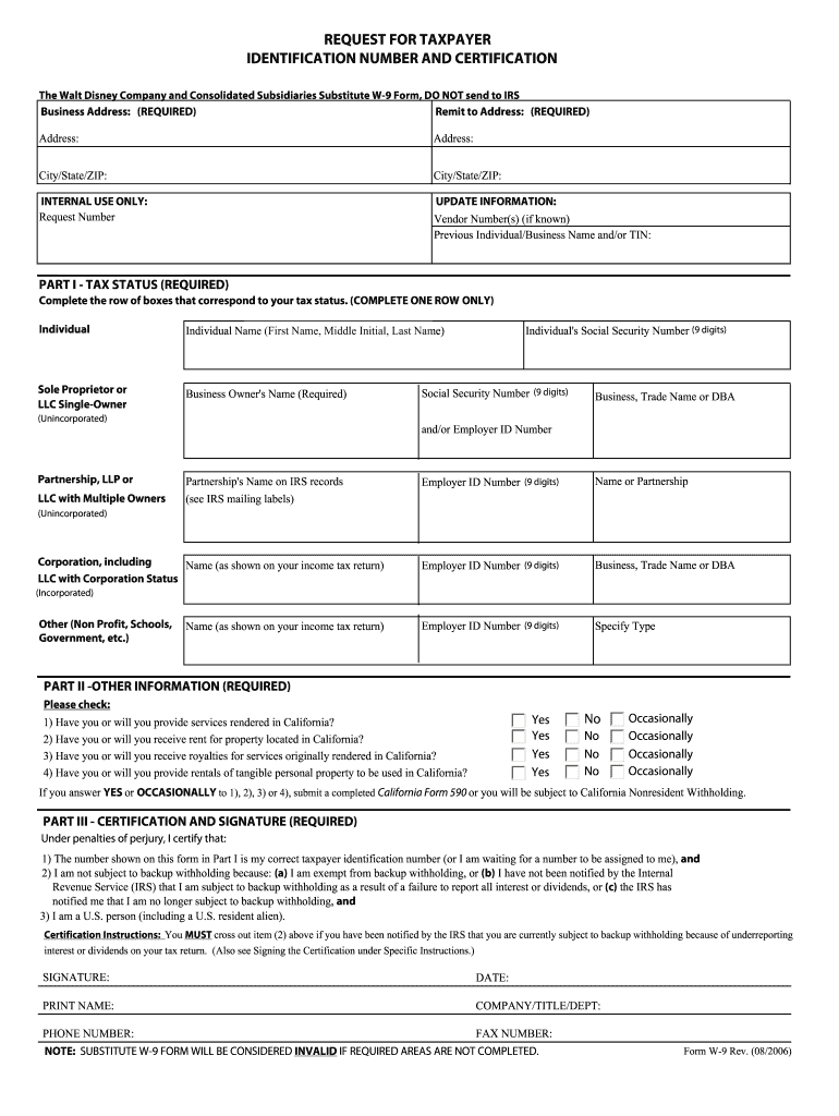 Free W9 Form To Print