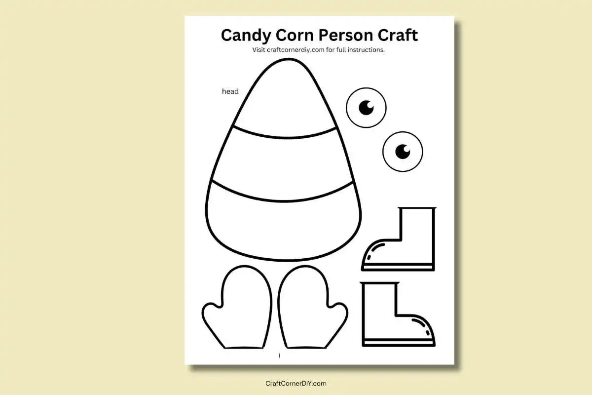 Printable Candy Corn Template