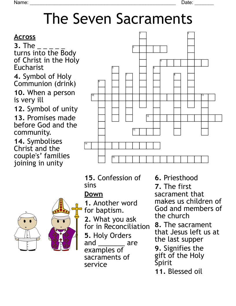 Free Printable Catholic Crossword Puzzles
