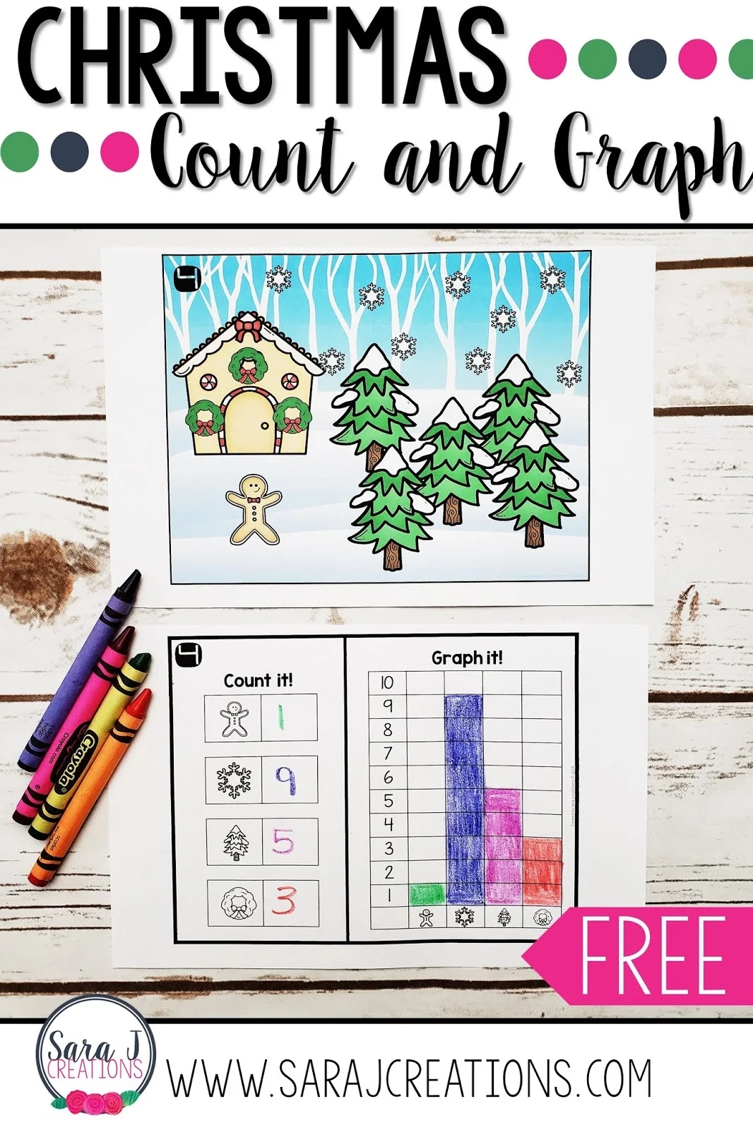 Christmas Count And Graph Sara J Creations