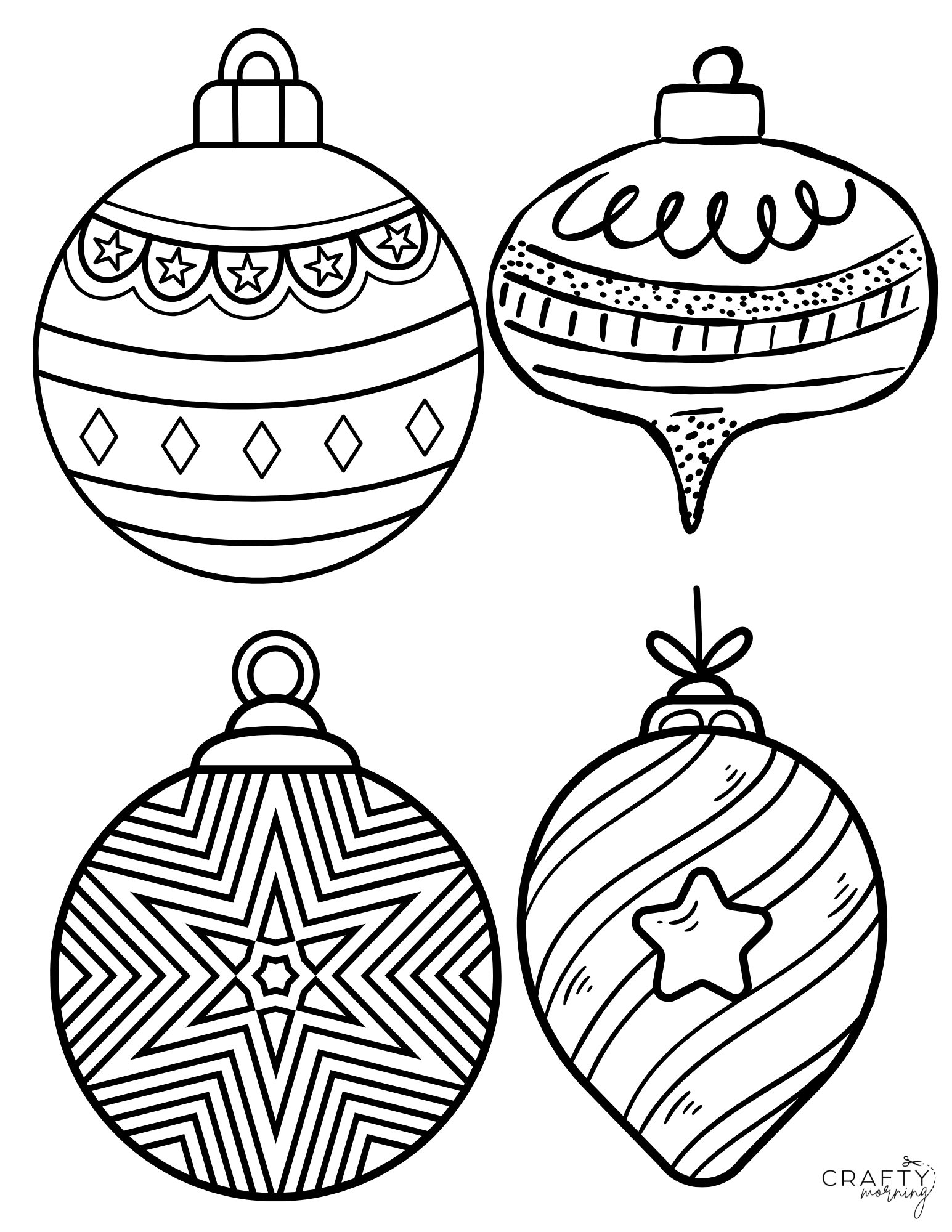 Ornaments Template Printable