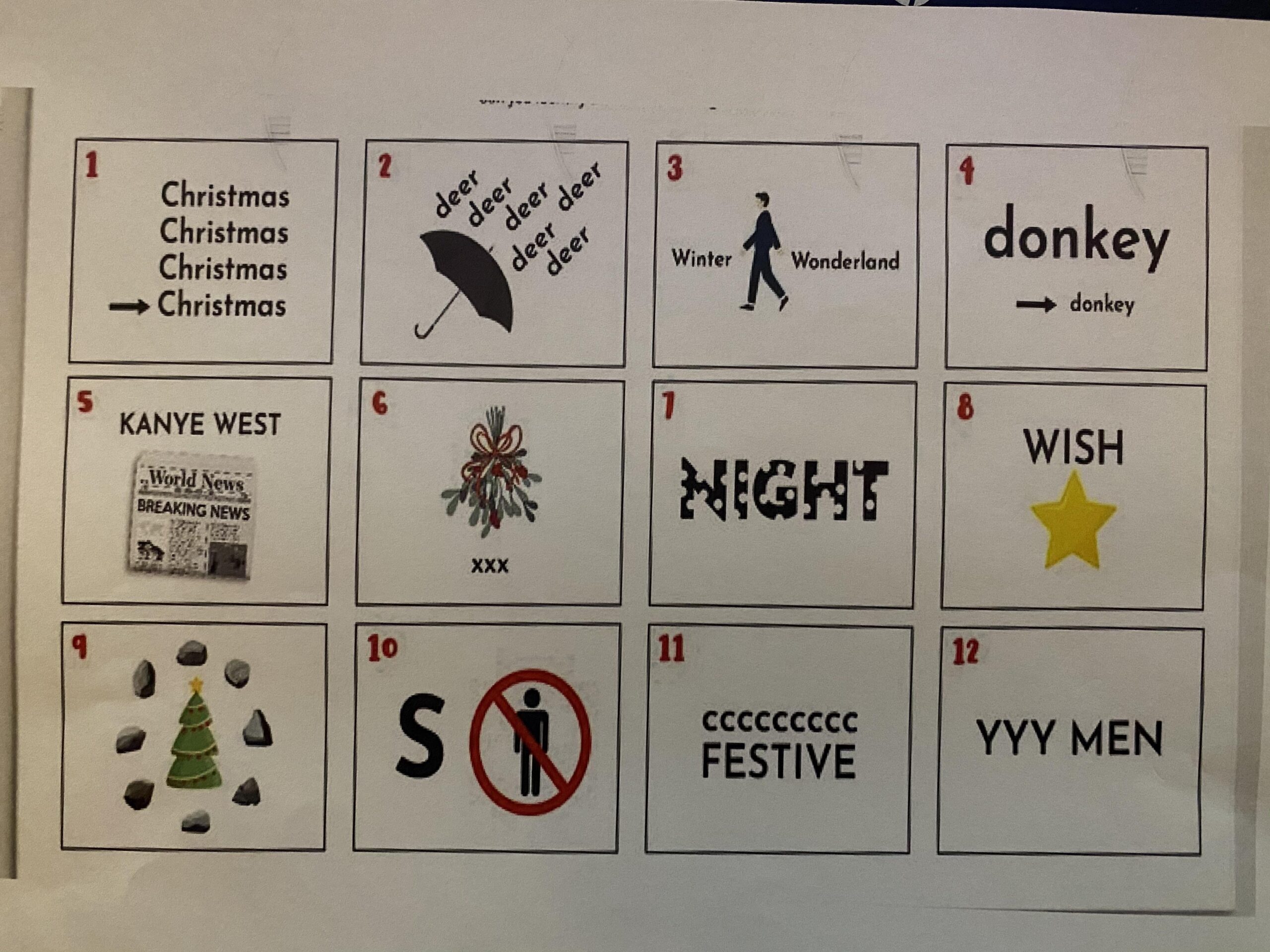 Christmas Rebus Puzzles Puzzle A Day