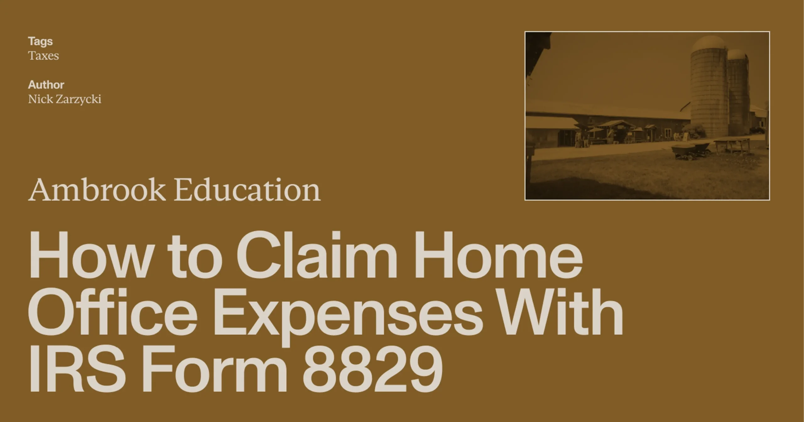 Claiming Home Office Deductions With Form 8829 A Step by Step 