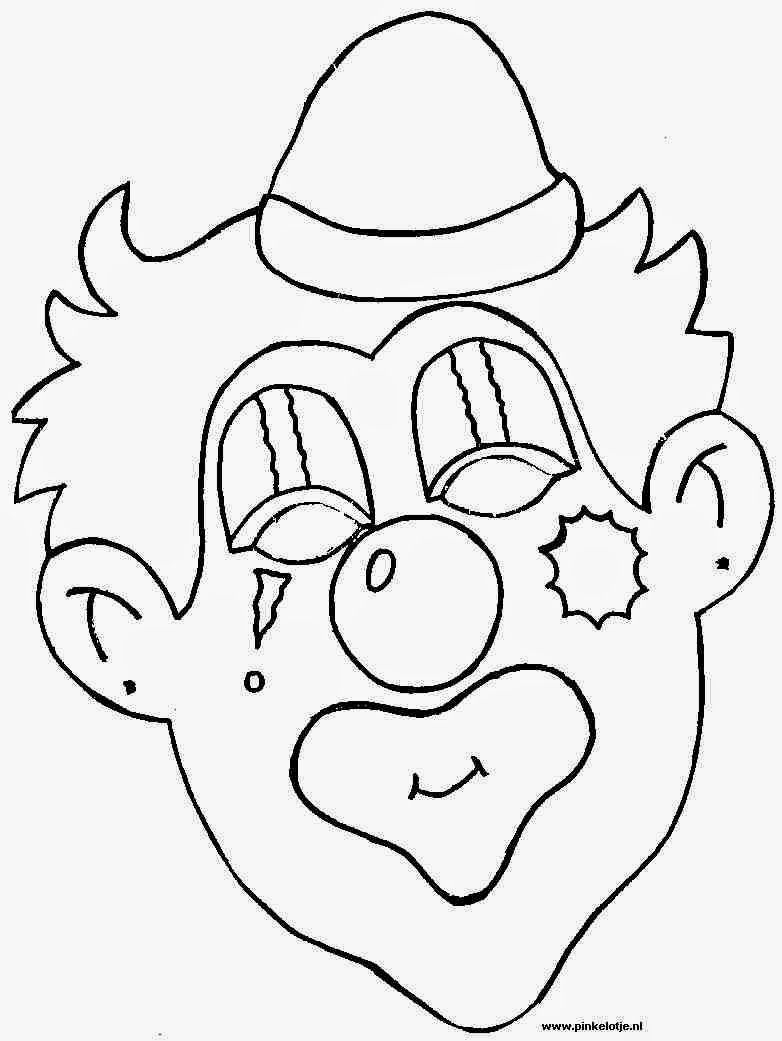 Clown Face Template Printable