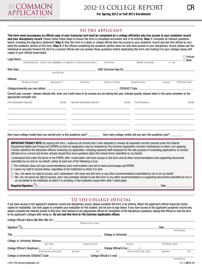 College Application Form Online Fill Out amp Sign Online DocHub