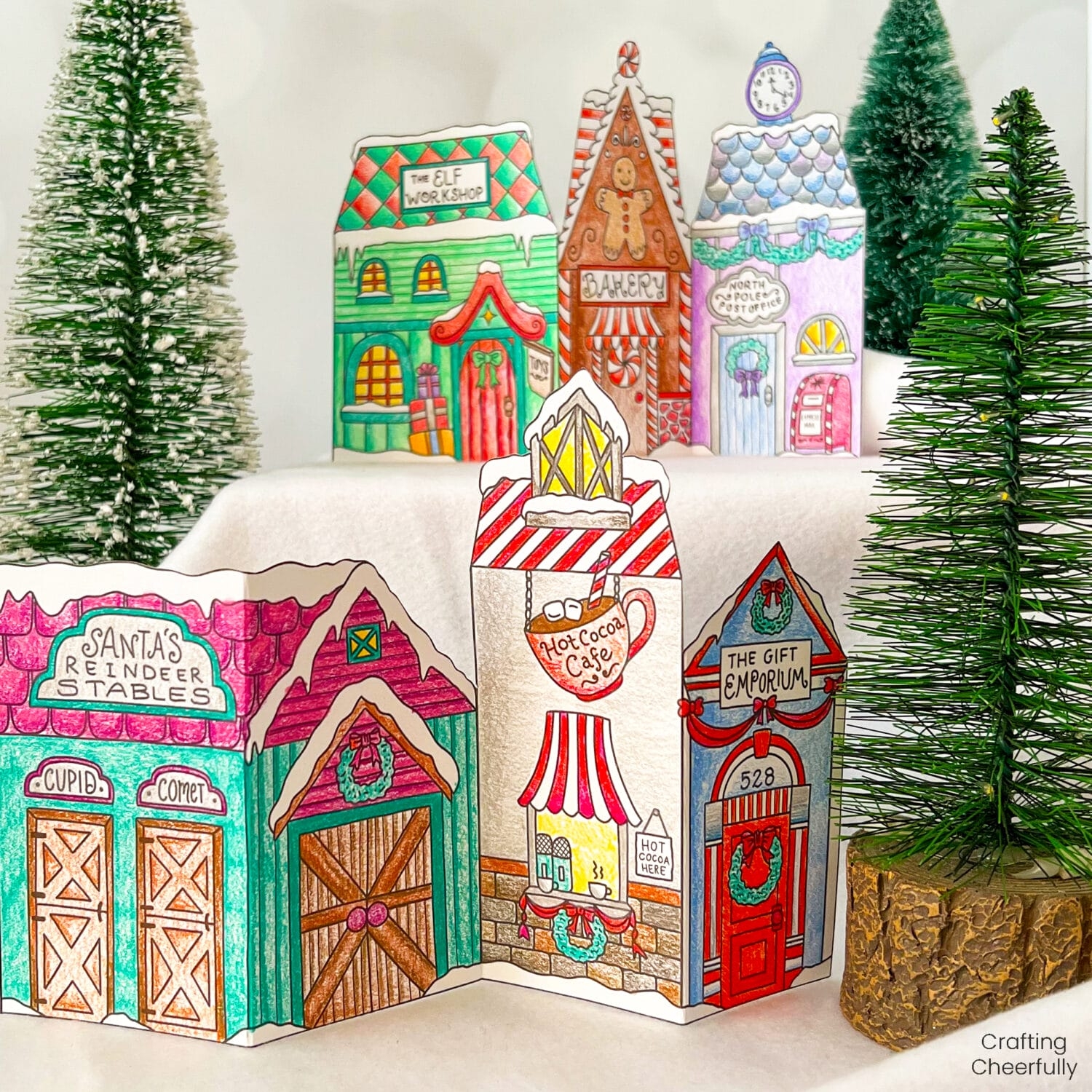 Free Printable Christmas Village Template