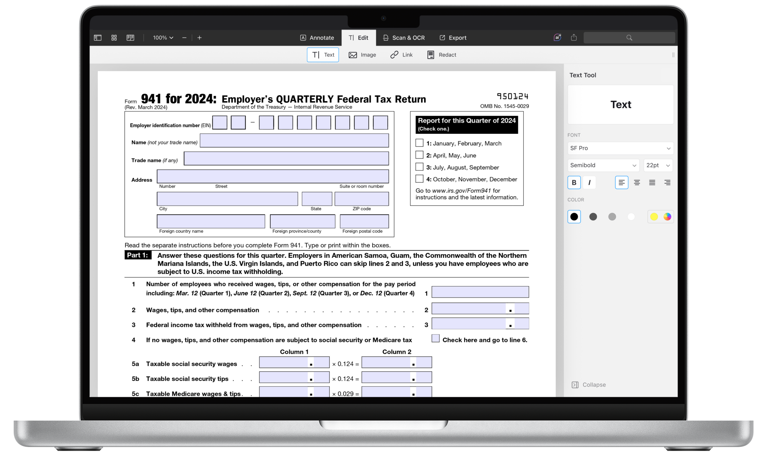 Il Form 941 2024
