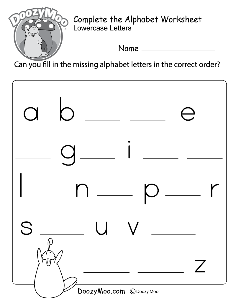 Alphabet Practice Worksheets Free Printable