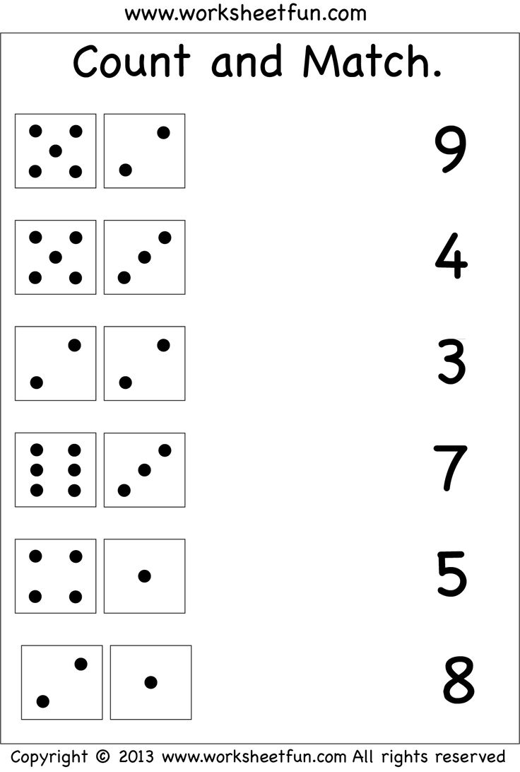 Count And Match Two Worksheets FREE Printable Worksheets