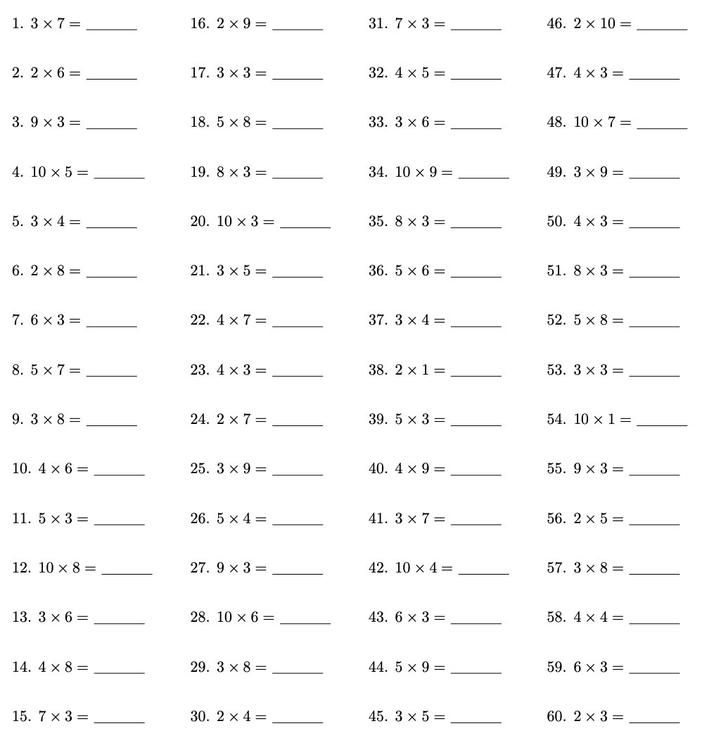 Printable Maths For 9 Year Olds