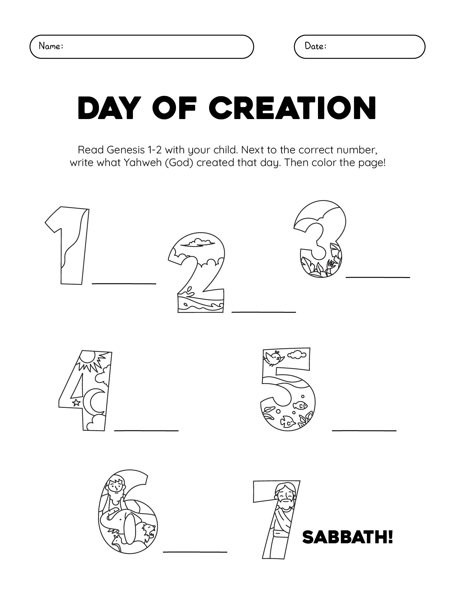 Free Printable Bible Worksheets For Youth