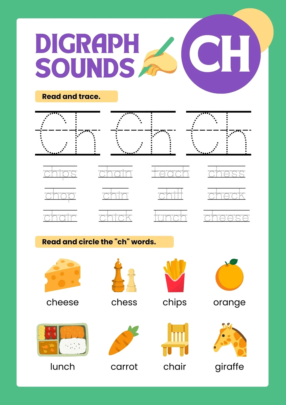 Phonics Worksheets Printable
