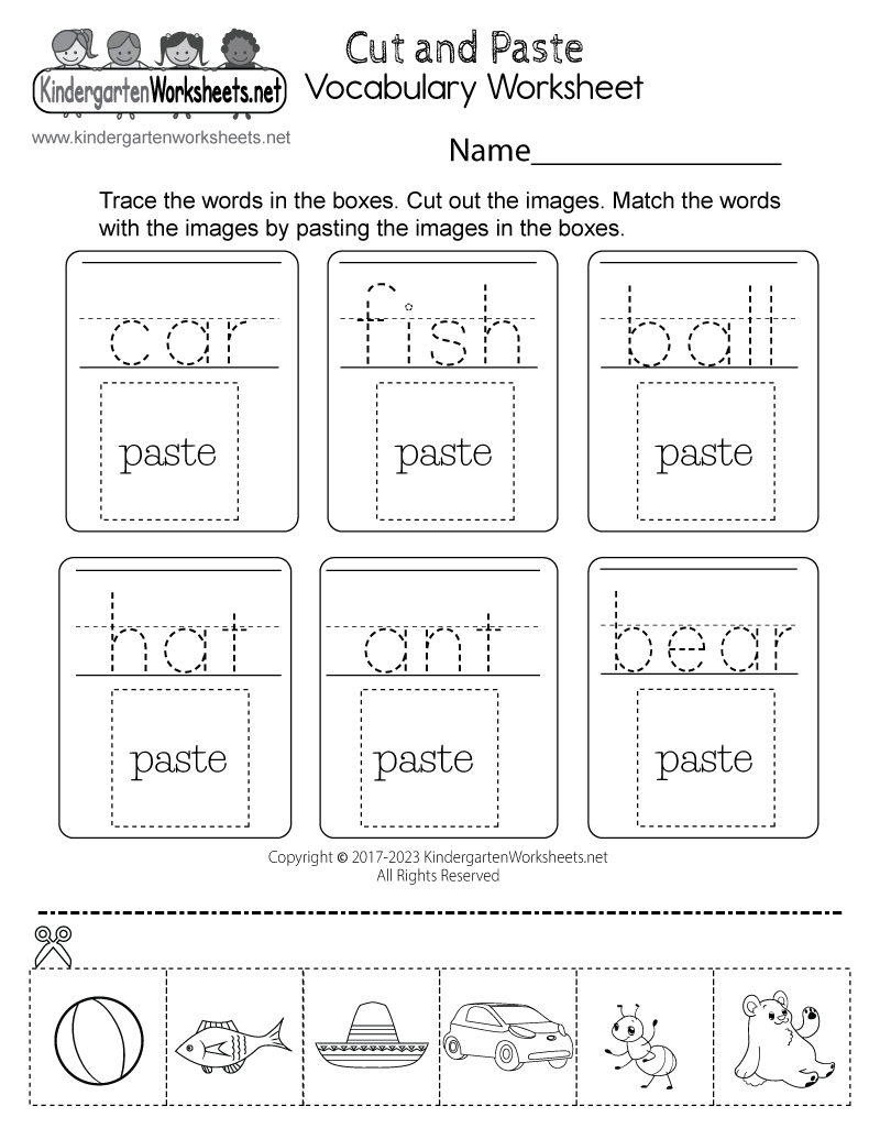 Free Printable Cut Out Worksheets