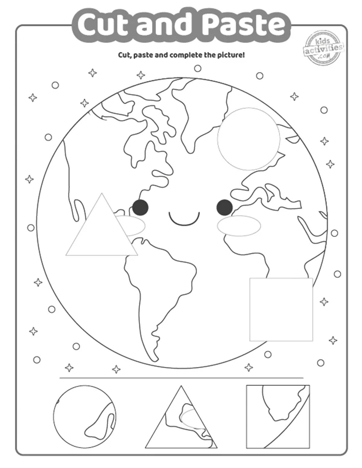 Printable Cutting And Paste Worksheets