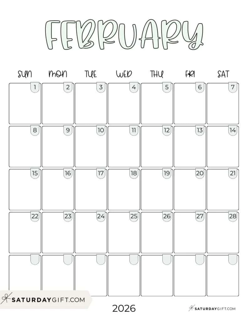Cute 2026 Calendar Templates Minimal Yet Adorable Printables