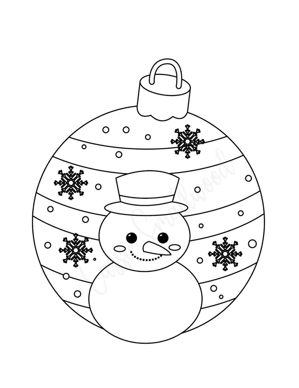 Printable Christmas Ornament Template