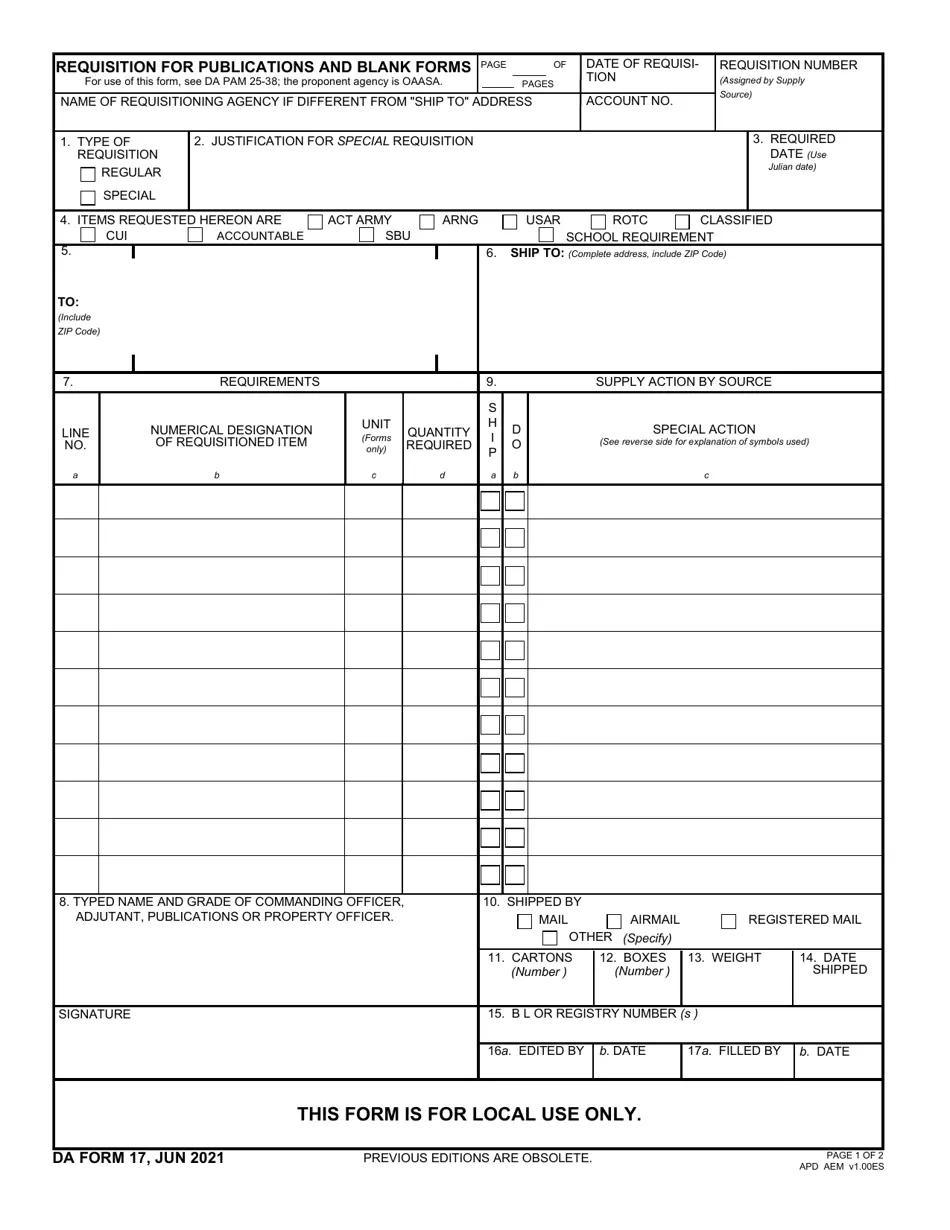 Da Form 2028 Fillable Pdf