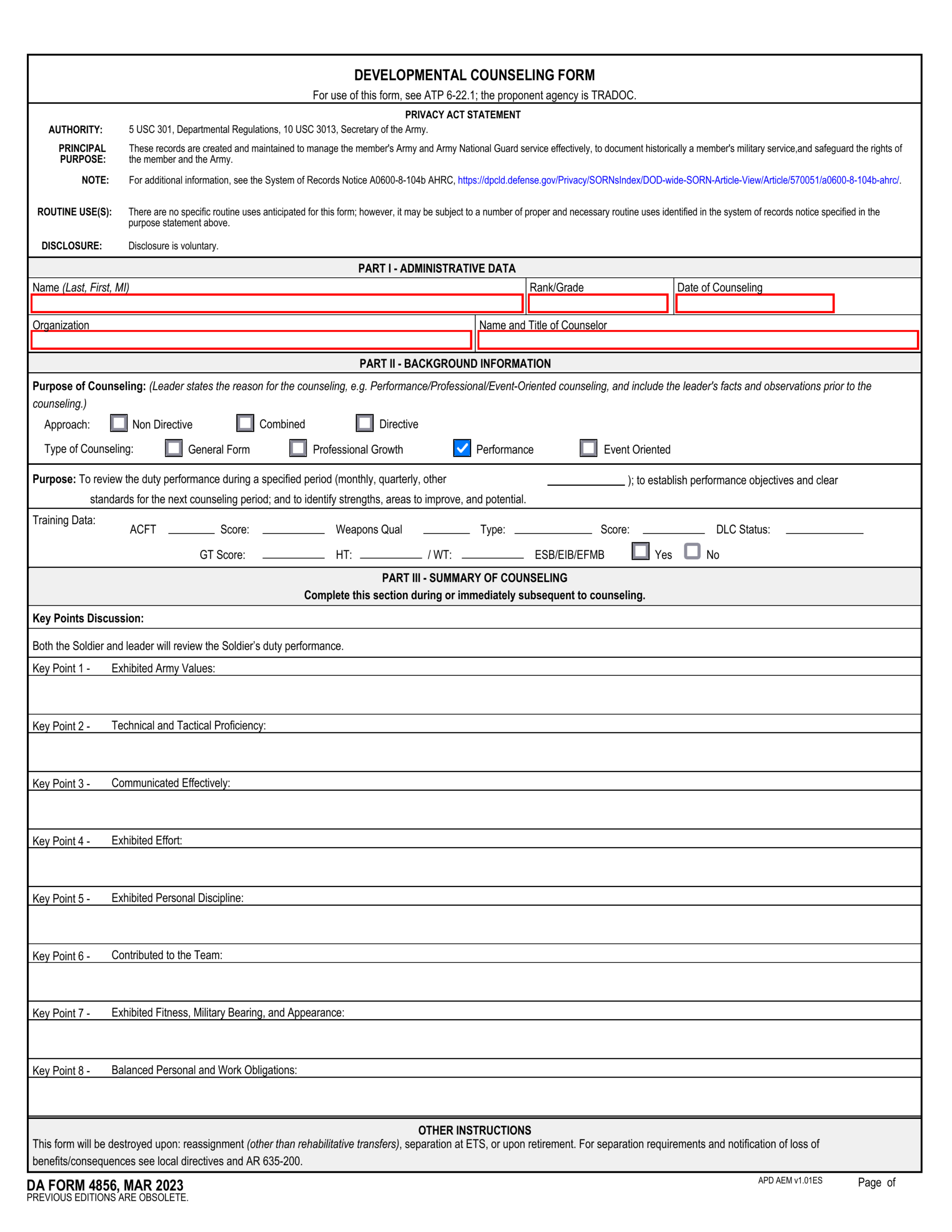 DA Form 4856 2024 2025 Fill Edit Download PDF Guru